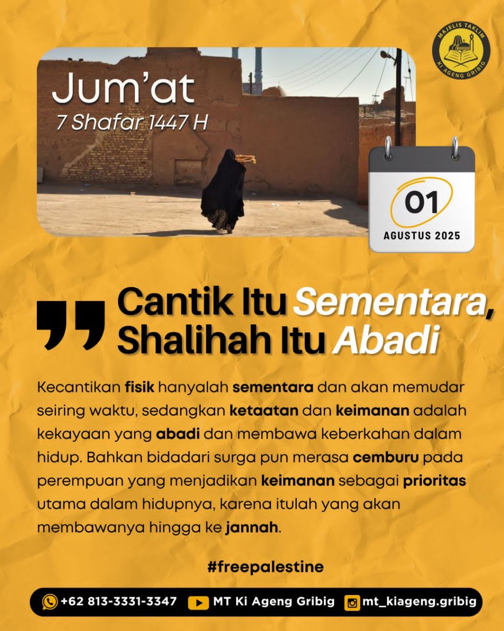 Cantik Itu Sementara, Shalihah Itu&nbsp;Abadi