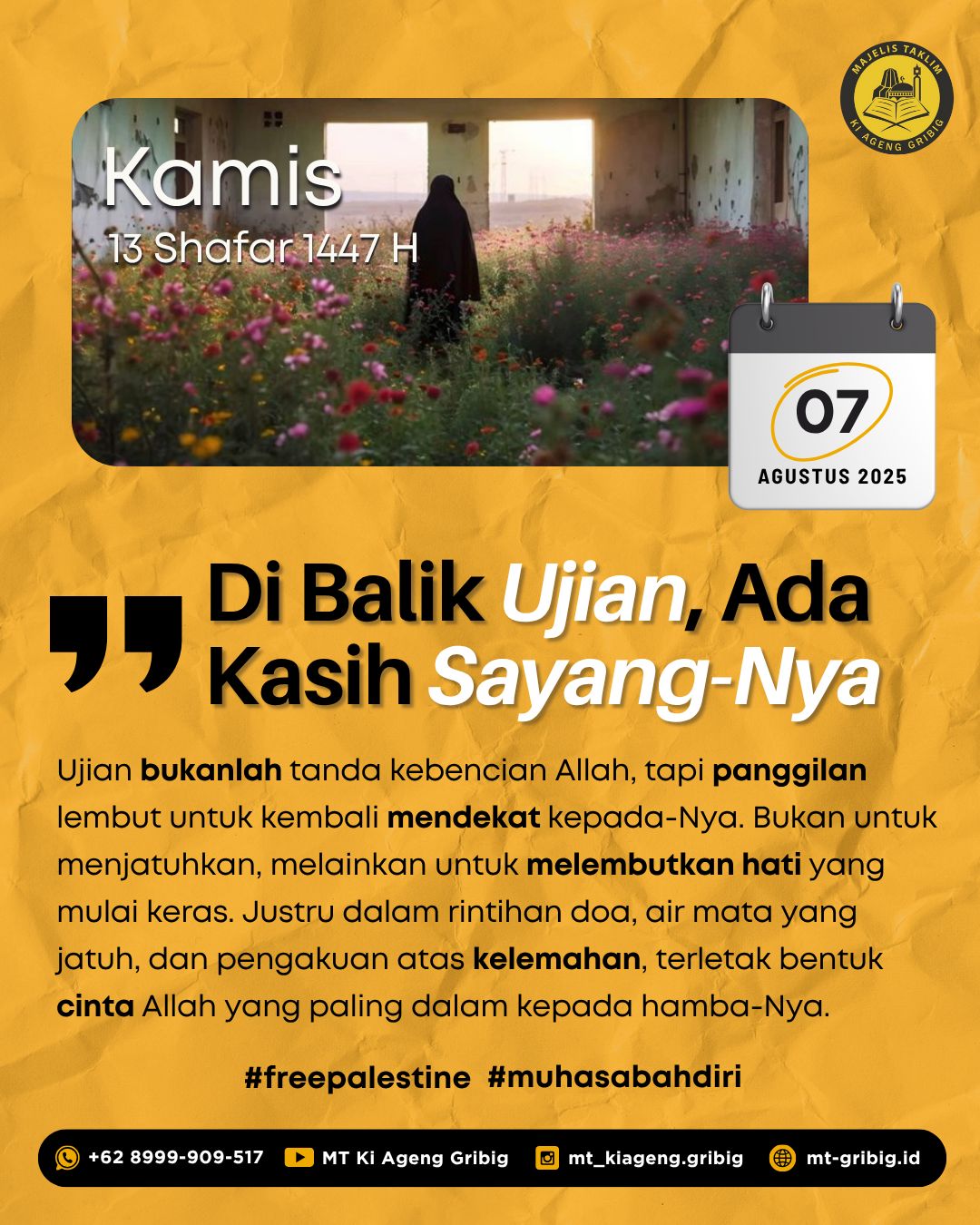 Di Balik Ujian, Ada Kasih&nbsp;Sayang-Nya